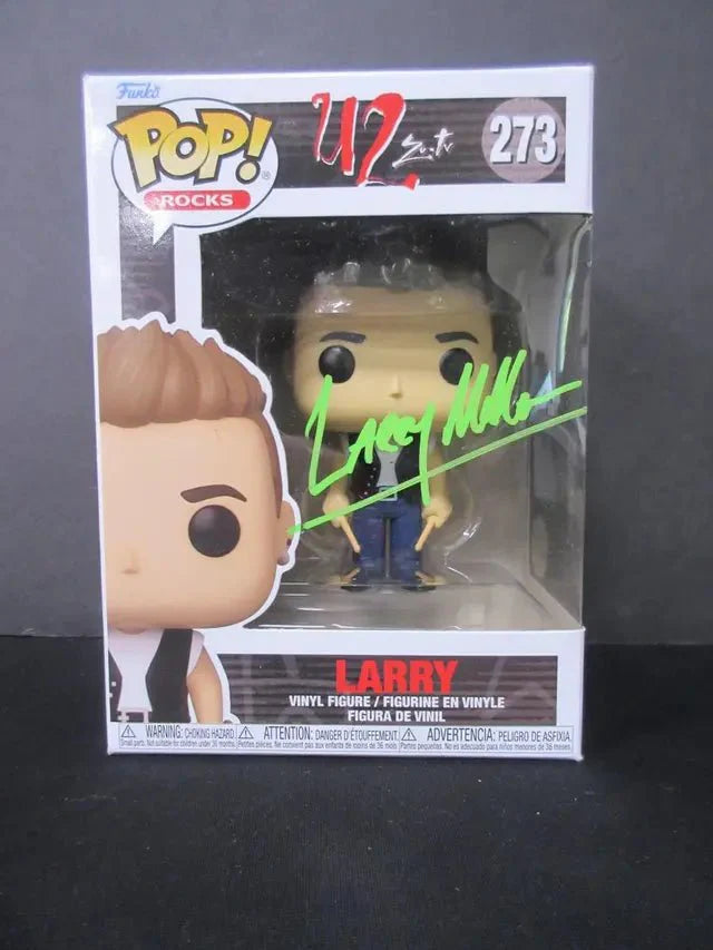 Larry Mullen Jr  U2 ZooTV Signed Funko Pop SSC COA 🔥 (Online Order Only)