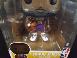 LEBRON JAMES SIGNED JUMBO LAKERS FUNKO 98 COA (Online Order Only)