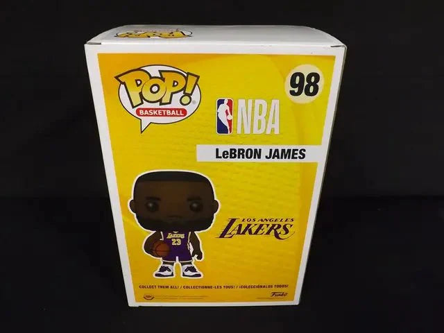 LEBRON JAMES SIGNED JUMBO LAKERS FUNKO 98 COA (Online Order Only)