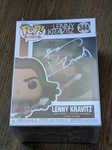 Lenny Kravitz Autographed Funko Pop #344  with coa (Online Order Only)