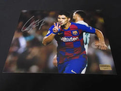 Luis Suarez Barcelona Signed 8x10 Photo EUA COA 🔥 (Online Order Only)