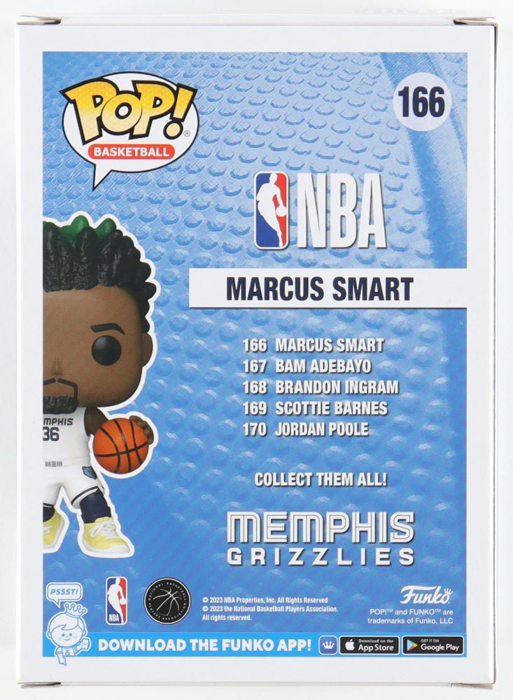 Marcus Smart Signed "Memphis Grizzlies" #166 Funko Pop! (Beckett) (Online Order Only)