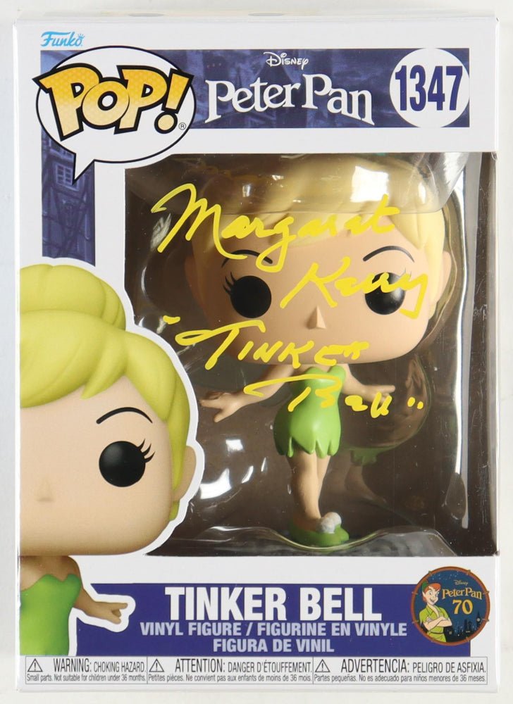 Margaret Kerry Signed "Peter Pan" #1347 Tinker Bell Funko Inscribed "Tinker Bell" (JSA) (Online Order Only)