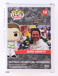 Mario Andretti Signed #10 Mario Andretti Funko Pop! Vinyl Figure (PSA) (Online Order Only)