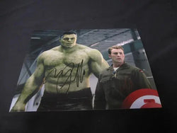 Mark Ruffalo & Chris Evans Avengers Signed 8x10 Photo RCA COA (Online Order Only)
