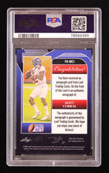 Matt Corral 2022 Pro Set Metal Autographs Red White and Blue Wave #PAMC1 RC #2/7 (PSA 9 | Autograph Grade 10) (Online Order Only)