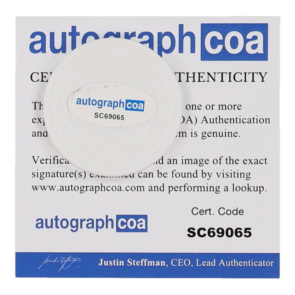 Matt Damon Signed Poker Chip (ACOA) (Online Order Only)