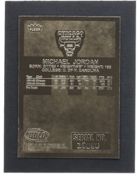 Michael Jordan 1997 Fleer Premier Signature Series Red Holo Refractor 23Kt Gold Card (Online Order Only)