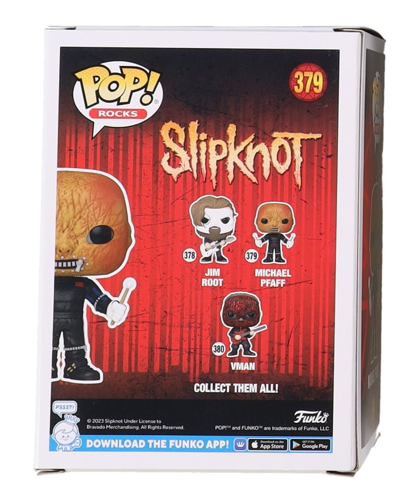 Michael Pfaff Signed "Slipknot" #379 Funko Pop! Vinyl Figure (Beckett) (Online Order Only)