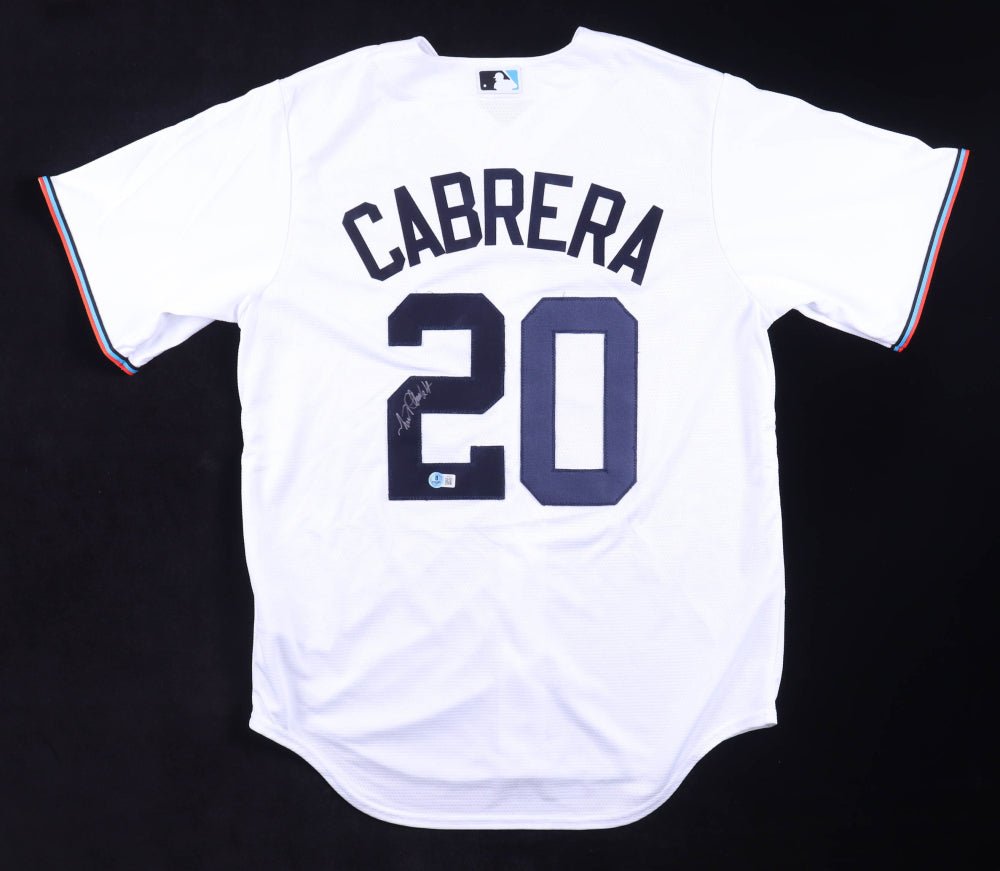 Miguel Cabrera Signed Jersey (Beckett) Miami Marlins (Online Order Only)