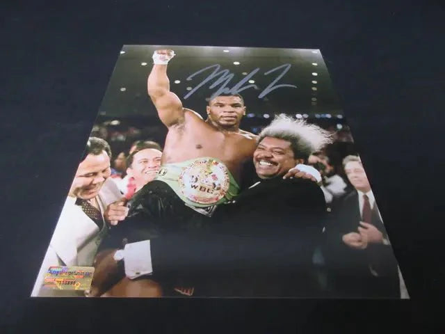 MIKE TYSON Signed WORLD CHAMPION with Don King AUTOGRAPHED 8x10 PHOTO EUA COA 110895 (Online Order Only)