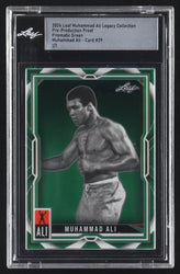 Muhammad Ali 2024 Leaf Muhammad Ali Legacy Collection Pre-Production Proof Prismatic Green #29 #1/1 (Leaf) (Online Order Only)