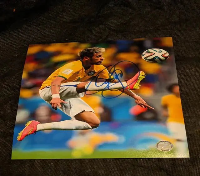 Neymar JR Brazil  autographed 8x10 photo with COA 126443 (Online Order Only)