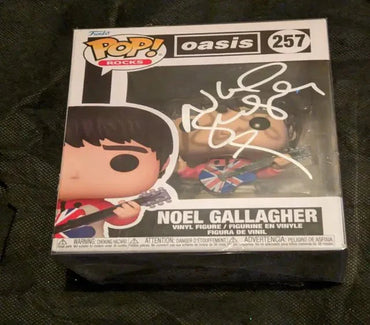 Noel Gallagher autographed Funko pop figure with COA 137423 (Online Order Only)