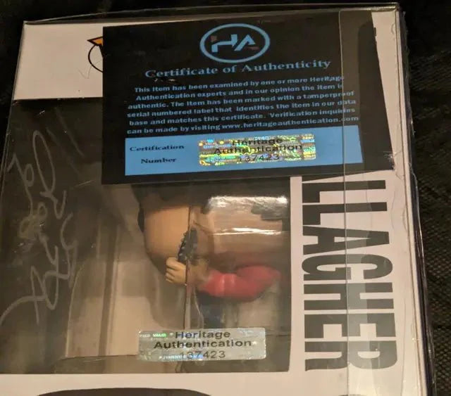 Noel Gallagher autographed Funko pop figure with COA 137423 (Online Order Only)