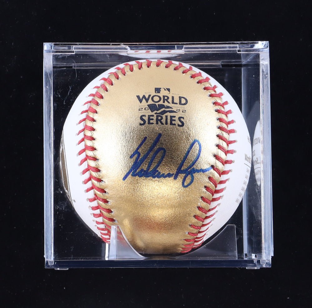 Nolan Ryan Signed 2022 World Series Baseball with Display Case (PSA | Graded 9.5) (Online Order Only)