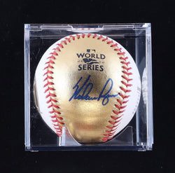 Nolan Ryan Signed 2022 World Series Baseball with Display Case (PSA | Graded 9.5) (Online Order Only)