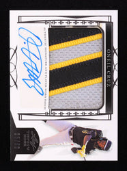 Oneil Cruz 2022 Leaf Trinity Patch Autographs Silver Foil #PAOC1 RC #35/99 (Online Order Only)