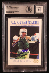 Oscar De La Hoya Signed 1992 Impel U.S. Olympic Hopefuls #23 (BGS | Auto 10) (Online Order Only)