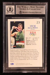 Oscar De La Hoya Signed 1992 Impel U.S. Olympic Hopefuls #23 (BGS | Auto 10) (Online Order Only)