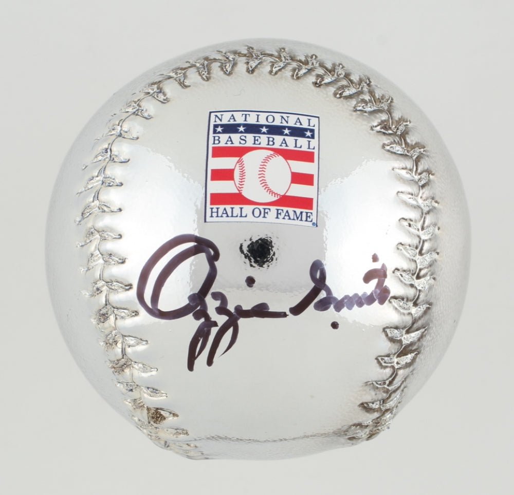 Ozzie Smith Signed Chrome Baseball (MLB & Fanatics) (Online Order Only)
