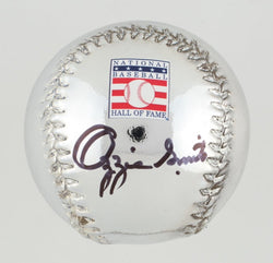 Ozzie Smith Signed Chrome Baseball (MLB & Fanatics) (Online Order Only)