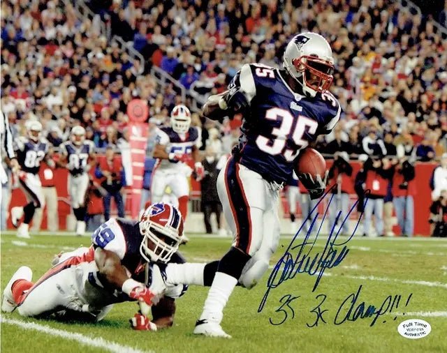 Patrick Pass New England Patriots Autographed & Inscribed 8x10 Photo Full Time coa (Online Order Only)