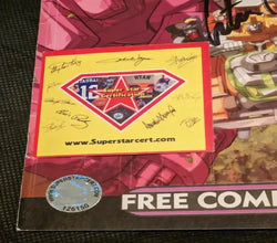 Peter Collin autographed Transformer comic with COA 126150 (Online Order Only)