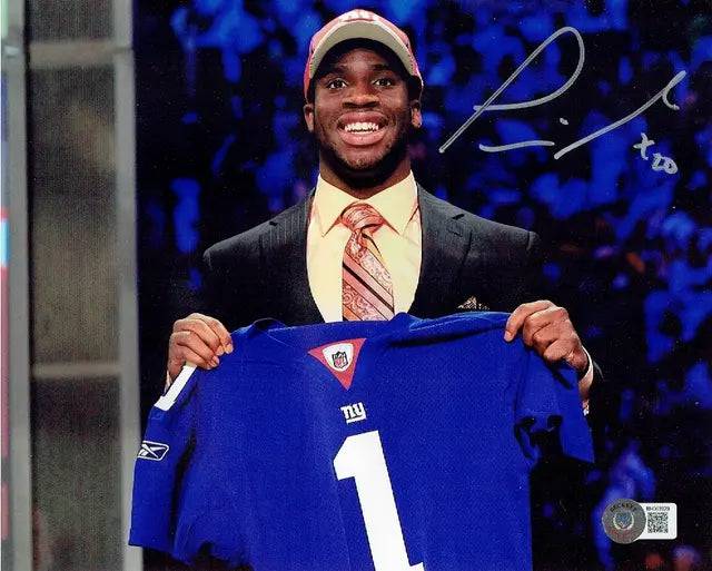 Prince Amuckamara New York Giants Autographed 8x10 Photo Beckett Holo (Online Order Only)