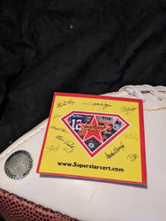 Ray Lewis Signed Team Logo Football with cCOA 125951 (Online Order Only)