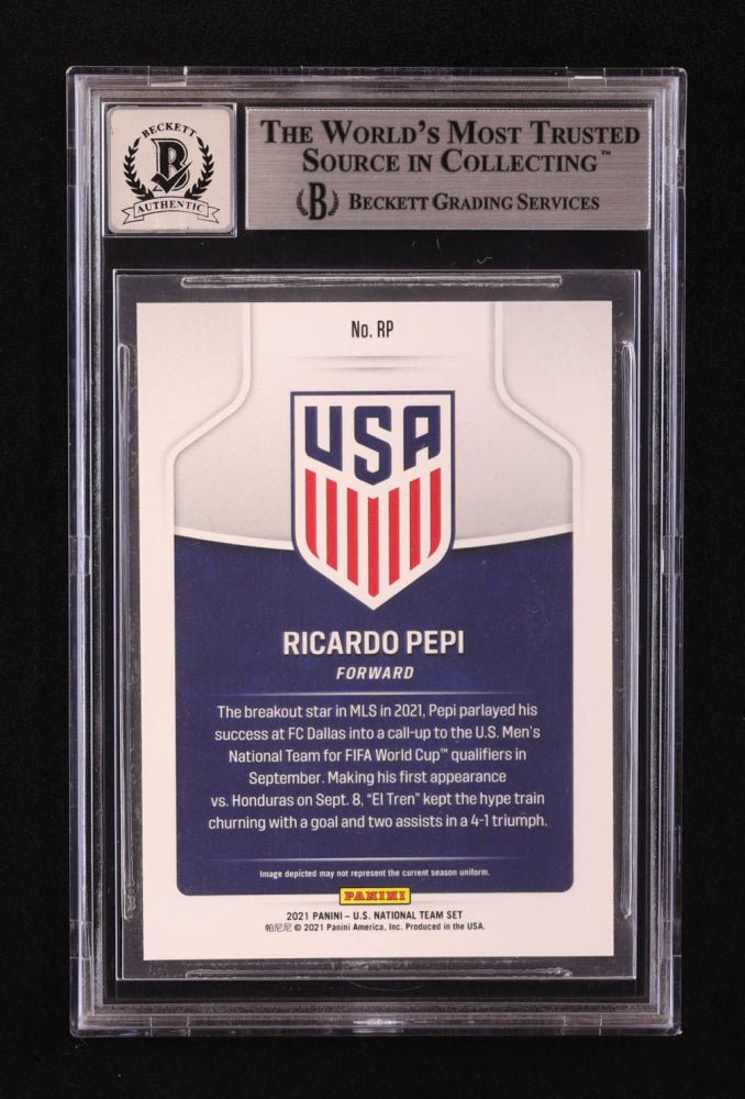 Ricardo Pepi Signed 2021 Panini Instant US Soccer Collection #RP (BGS | Auto 10) (Online Order Only)