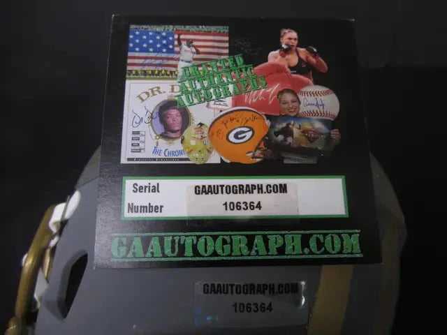 Rice & Montana San Francisco Signed Mini Helmet GAA COA (Online Order Only)