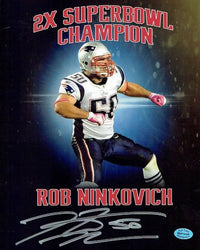 Rob Ninkovich New England Patriots Autographed 8x10 Photo Full Time coa (Online Order Only)