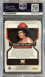 Robin Roussimoff Signed 2022 Panini Prizm WWE Andre the Giant #200 Inscribed "8th Wonder of the World" (PSA) (Online Order Only)