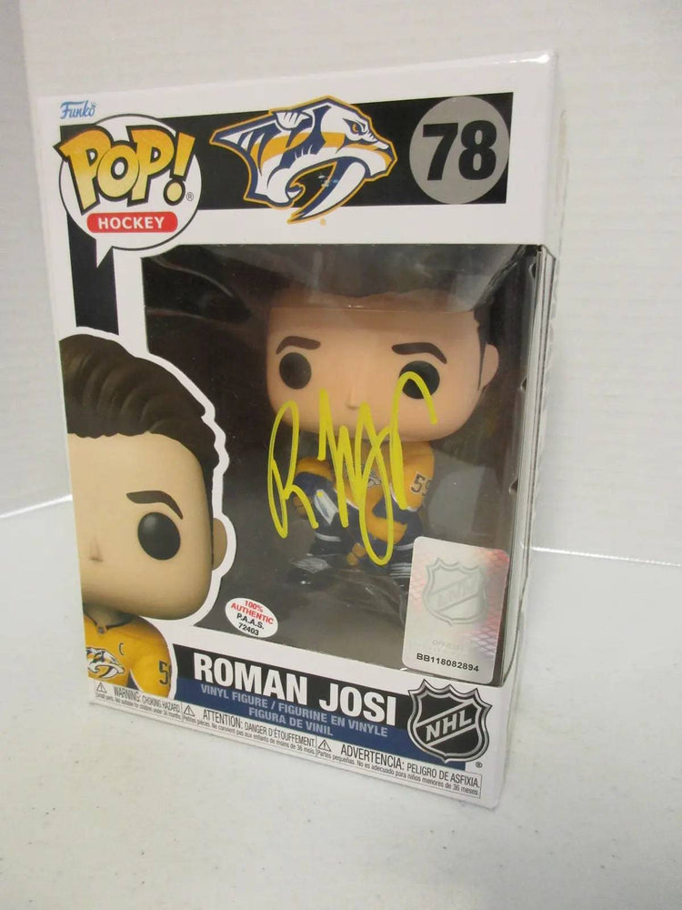Roman Josi of the Nashville Predators signed autographed Funko Pop Figure PAAS COA 403 (Online Order Only)