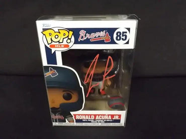 RONALD ACUNA JR BRAVES SIGNED FUNKO POP 85 COA (Online Order Only)