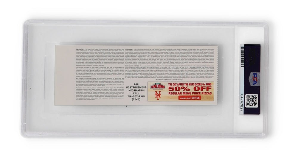 Ronald Acuna Jr. Signed 2018 Rookie Season MLB Ticket Inscribed "RC Season" (PSA) (Online Order Only)