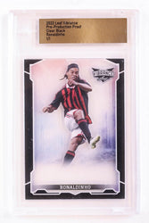 Ronaldinho 2022 Leaf Vibrance Pre-Production Proof Clear Black #1/1 (Leaf) (Online Order Only)
