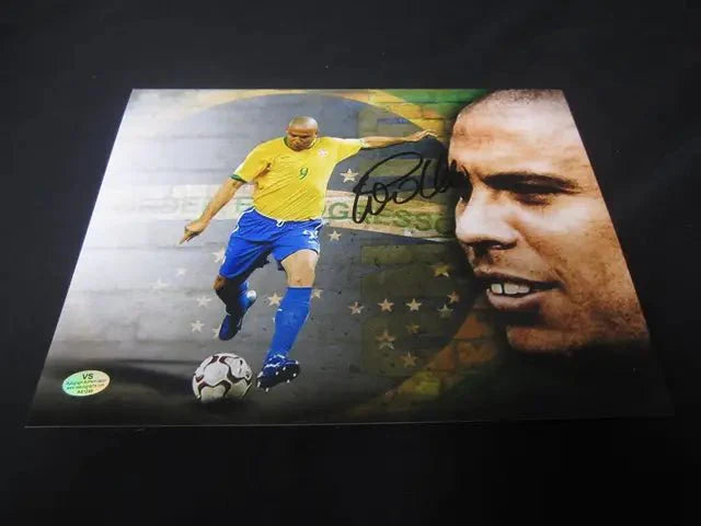 Ronaldo Nazario Brazil Soccer Signed 8x10 Photo VSA COA (Online Order Only)