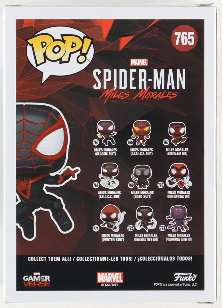 Shameik Moore Signed Spider-Man: Miles Morales #765 Gameverse Funko Pop! Vinyl Figure (PA) (Online Order Only)
