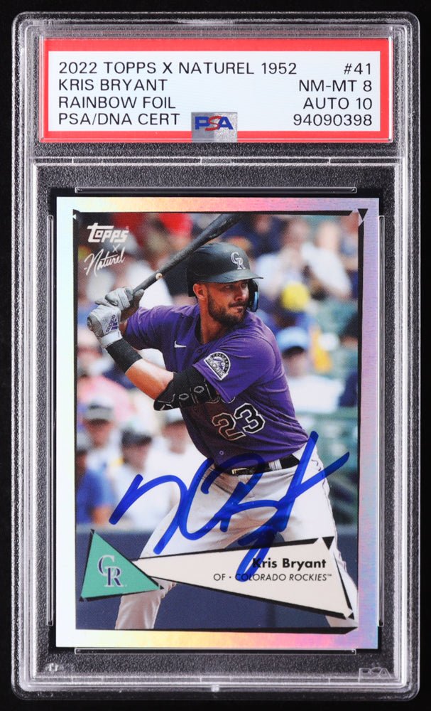 Signed Kris Bryant 1952 #59/99 (PSA 8 | Auto 10) Serially Numbered #59 / 99 (Online Order Only)