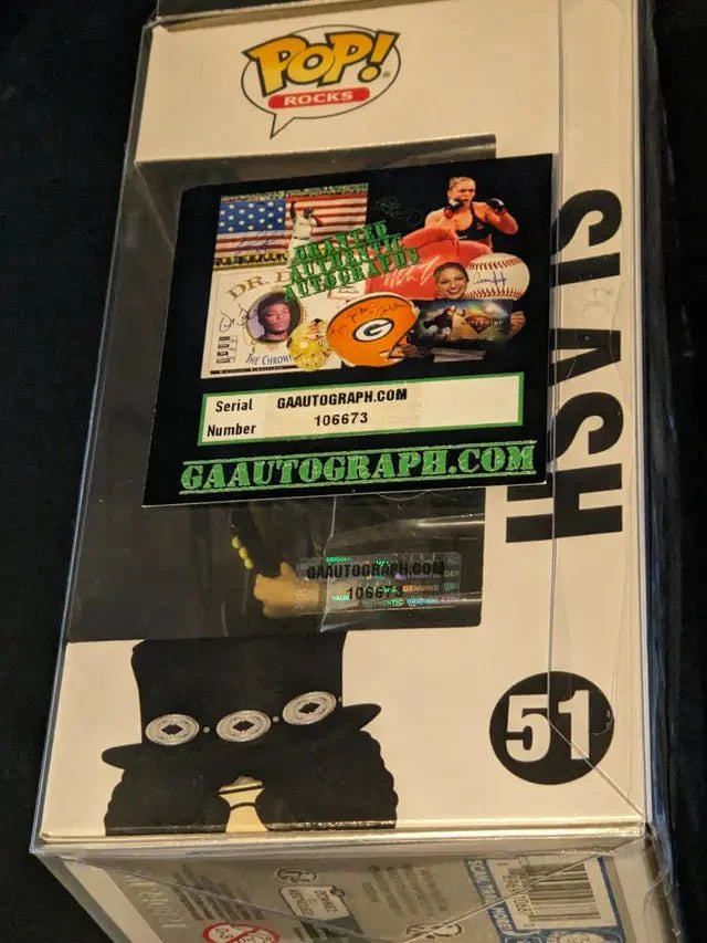 Slash (Saul Hudson) autographed Funko Pop figure with coa from Guns N' Roses (Online Order Only)
