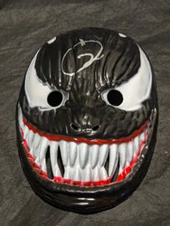 Tom Hardy autographed venom plastic mask with coa (Online Order Only)