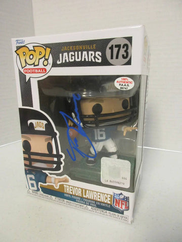 Trevor Lawrence of the Jacksonville Jaguars signed autographed Funko Pop Figure PAAS COA 747 (Online Order Only)
