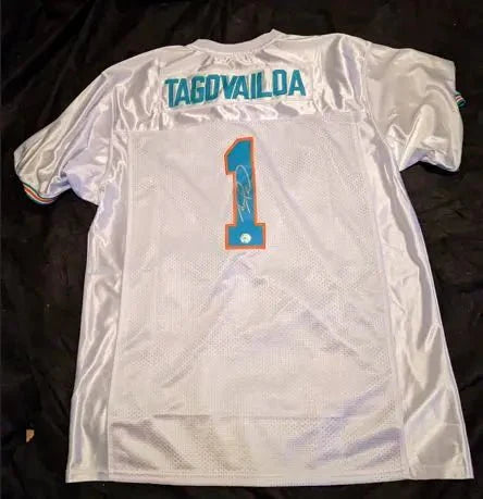 Tua Tagovailoa Miami Dolphins autographed jersey with COA (Online Order Only)