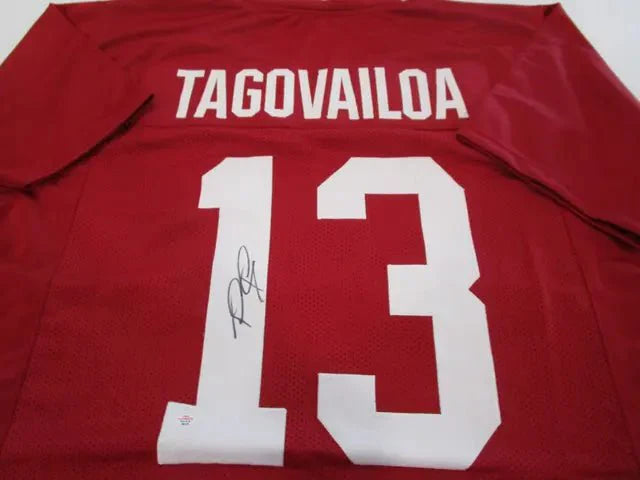 A Tua Tagovailoa of the Alabama signed autographed football jersey PAAS COA 133 (Online Order Only)