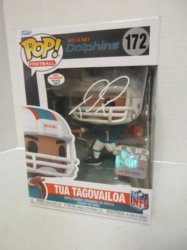 A Tua Tagovailoa of the Miami Dolphins signed autographed Funko Pop Figure PAAS COA 372 (Online Order Only)