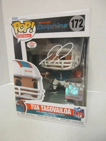 A Tua Tagovailoa of the Miami Dolphins signed autographed Funko Pop Figure PAAS COA 372 (Online Order Only)