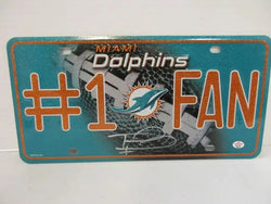 Tua Tagovailoa of the Miami Dolphins signed autographed metal license plate PAAS COA 515 (Online Order Only)