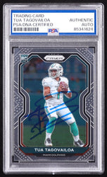Tua Tagovailoa Signed 2020 Panini Prizm #339 RC (PSA) Rookie Card (Online Order Only)